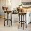 Valeriane 2PC Bar Stools with Backrest
