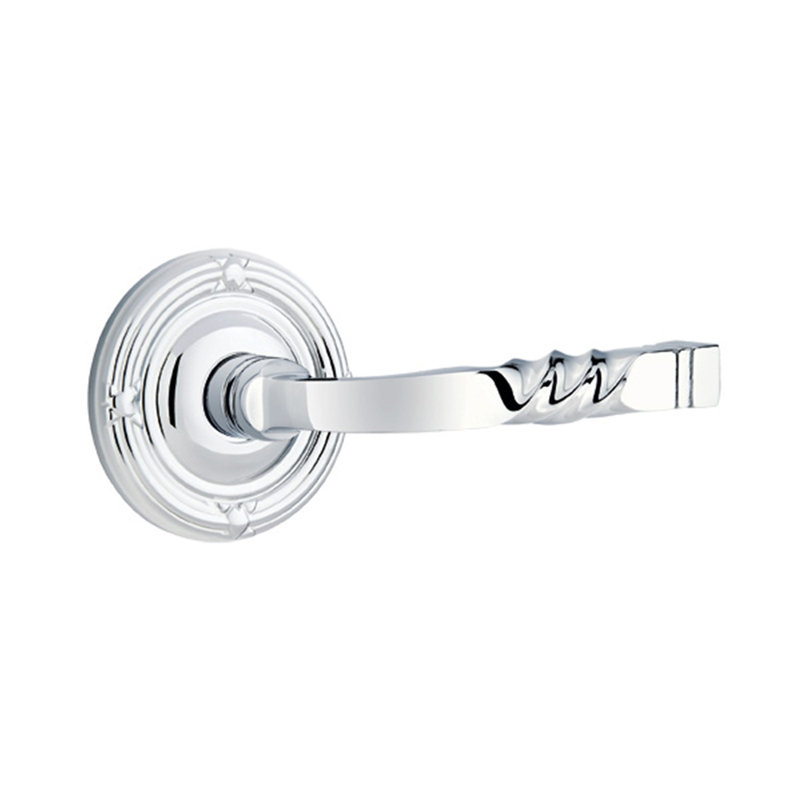 Poignée de porte avec rosette Santa Fe, Gauche, Laiton intemporel