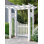 Tonnelle en polychlorure de vinyle (PVC) l 58 po x P 32 po avec barrière en blanc