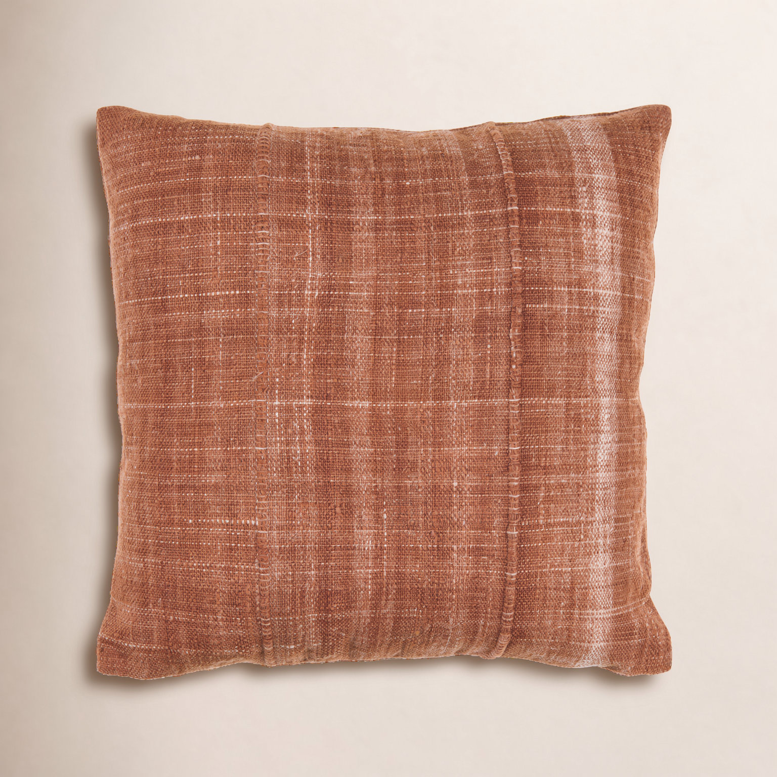 Zeppelin Pillow Cover, 22"H x 22"W, Pillow Cover Only - No Insert, Brown