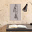 Étude d'une danseuse nue, vers 1878-1879, estampe d'art mural contemporain abstraite impressionniste-2058309515
