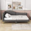 Ceryis Linen Upholstered Daybed with Armrest-1089471222-1089471208