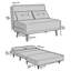 Visconti Full / Double 123cm Upholstered Futon And Mattress-1296107143