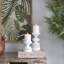 Porte-bougie traditionnel en bois perlé-354468928