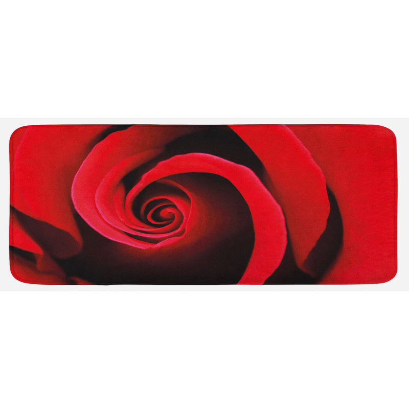 Traditional Solid Colour Synthetic Kitchen Mat