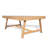 Teak Finish Acacia Wood Coffee Table, Rectangle Outdoor Patio Side Table