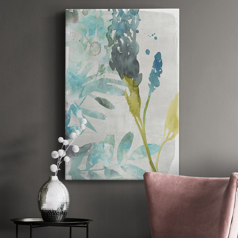 - Peinture sur toile tendue, H 18 po x l 12 po x P 1 po