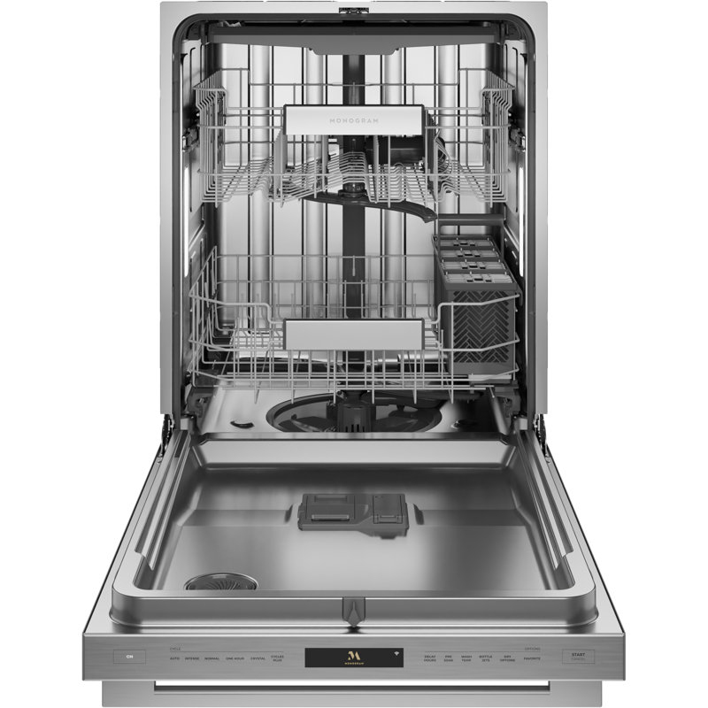 Monogram 24" Fully Integrated Dishwasher - Stainless Steel, Designer Titanium