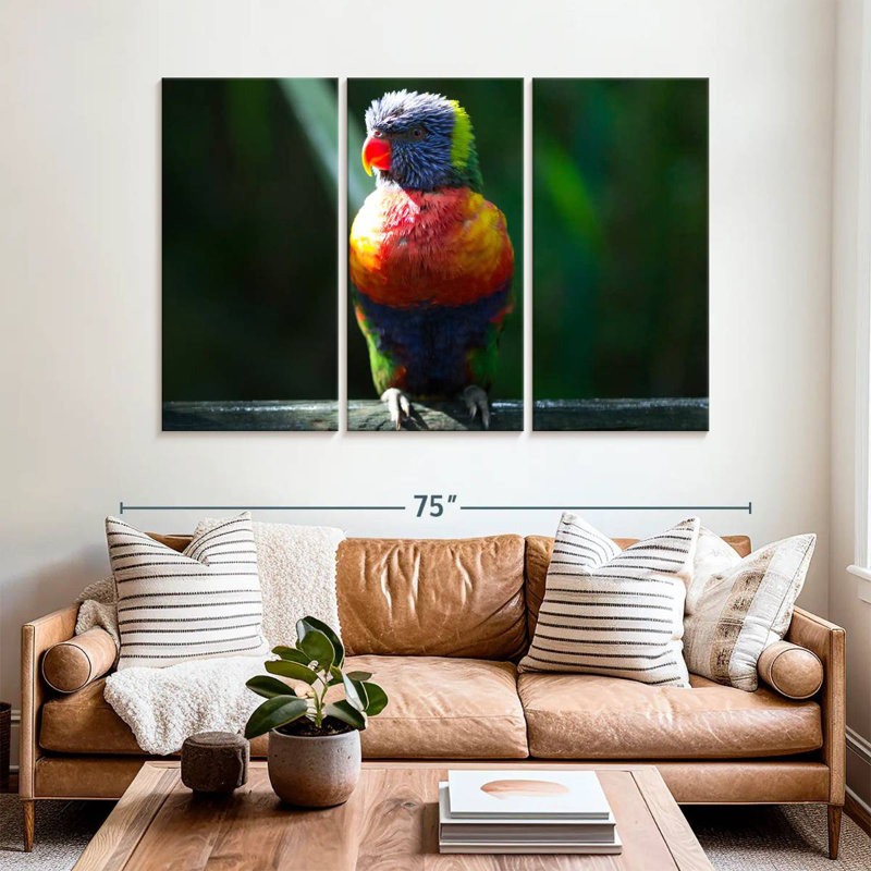 Brampt Sunlit Rainbow Lorikeet, 42" H x 65" W