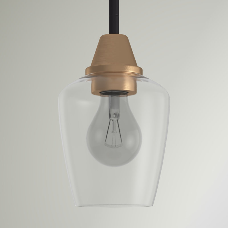 Roseta 1 - Light Single Pendant, Bronze/Satin Brass