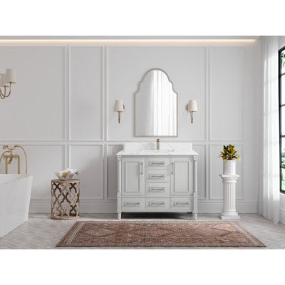 Meuble-lavabo de salle de bain l 42 po x P 22 po x H 36 po Aberdeen