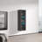 Balroop 15.75" Floating Bookcase with 16-Color LED Lighting, High Gloss Finish-1443910638-1465105647