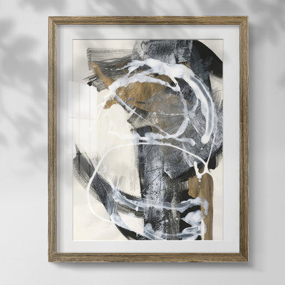 Nature's Winterland II, peinture sur papier encadrée