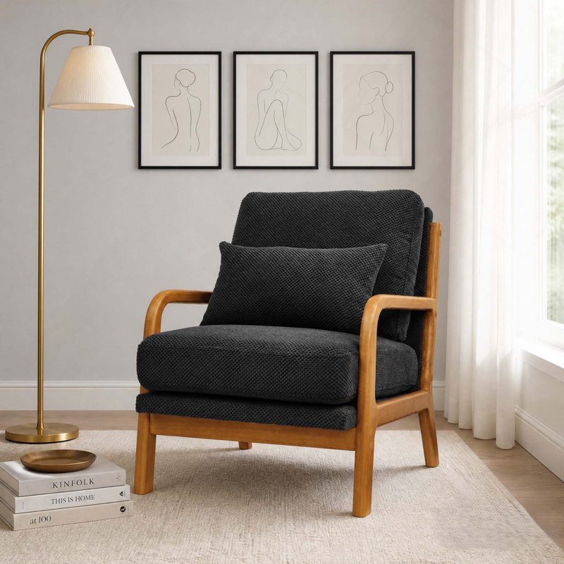Méridienne d'appoint Classic Aesthetic, Dark Grey