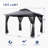  Egeiros Life 12 Ft. W X 10 Ft. D Double Roof Patio Gazebo With Mosquito Net-68936818-68936817