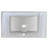 RENIST 32'' Ceramic Rectangular Drop-in Bathroom Sink with Overflow