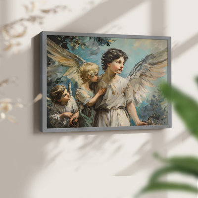 Angels From Above-CVI -Framed Print - Restickable