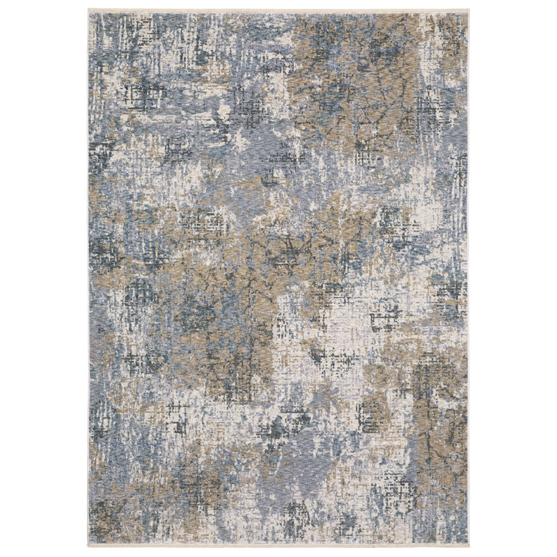 Tahli Abstract Indoor Rug, Rectangle 3'3" x 5'