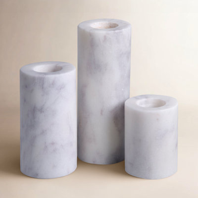 Matheson 3-Piece Genuine Marble Holder Set