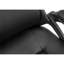 Fauteuil pivotant à hauteur ajustable - Aspect cuir ergonomique noir