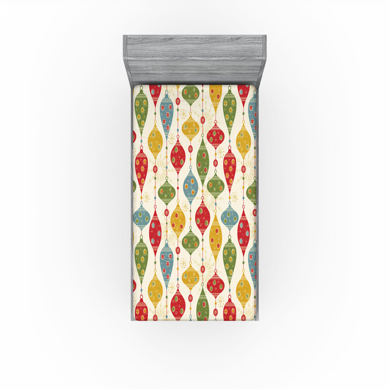 Multicolore drap-housse Ambesonne, Drap-housse de taille simple
