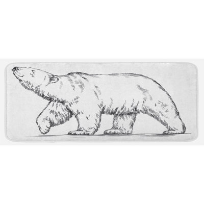 Tapis de cuisine ours polaire
