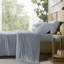Ensemble de draps et de draps respirants en jersey très grand, 4 pièces, bleu, extensible