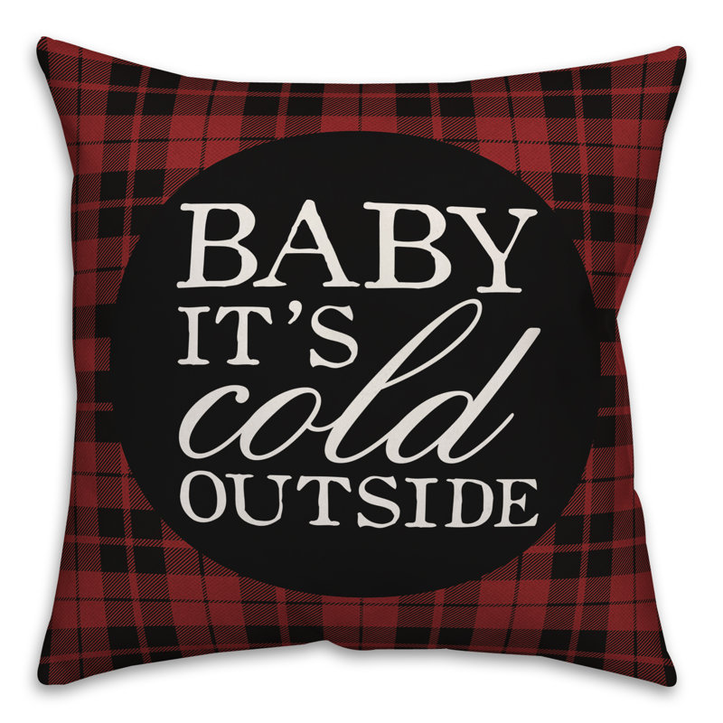 Plaid Reversible Throw Pillow