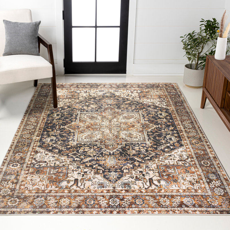 Tapis noir / terra Chapell, Rectangle 7 pi 10 po x 10 pi