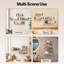 Paulownia Wood, Metal Floating Shelf