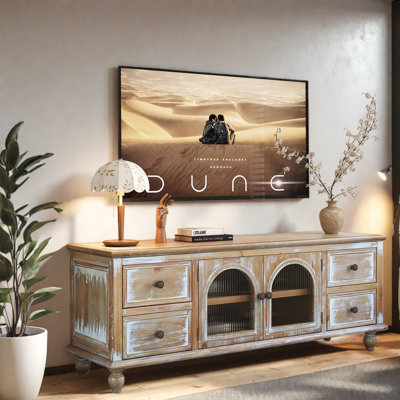 Storage Tv Stands & Entertainment Centers, 60 In Mdf Wood Farmhouse Home