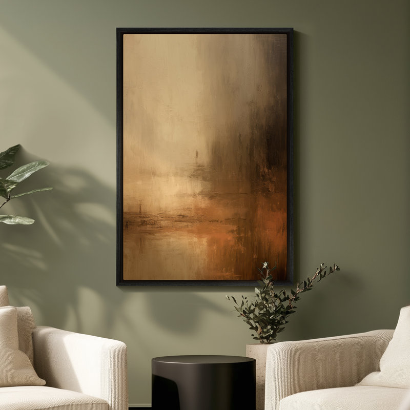 Art mural encadré, impressions murales abstraites rétro pour chambre à coucher - 16 po x 24 po, Noir