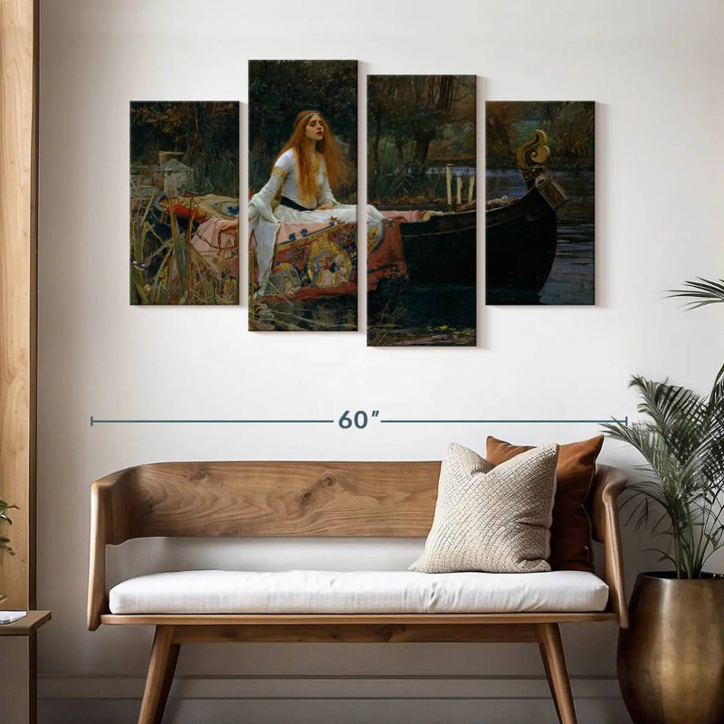 Leisha, la Dame de Shalott, H 32 po x l 52 po