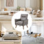 Fauteuil moderne en simili cuir avec pieds en bois massif Amylee-1390516016