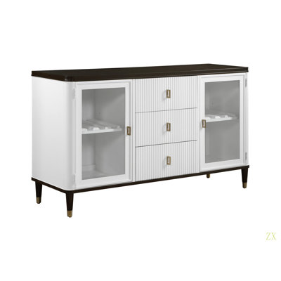 Functional And Stylish Design For Dining Areas Or Living Spaces, Featuring A Smooth-Glide Drawer With Safety Stop