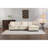 Spacious Modern Sofas, Chenille Upholstery With Ottoman For Home