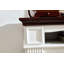 Foyer électrique avec tablette de manteau de cheminée, chauffe-foyer autoportant avec flamme à DEL, foyer encastrable de 23 pouces pour chambre à coucher et salon