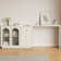 Carytown Extendable Makeup Vanity with 3 Drawers and 2 Acrylic Doors