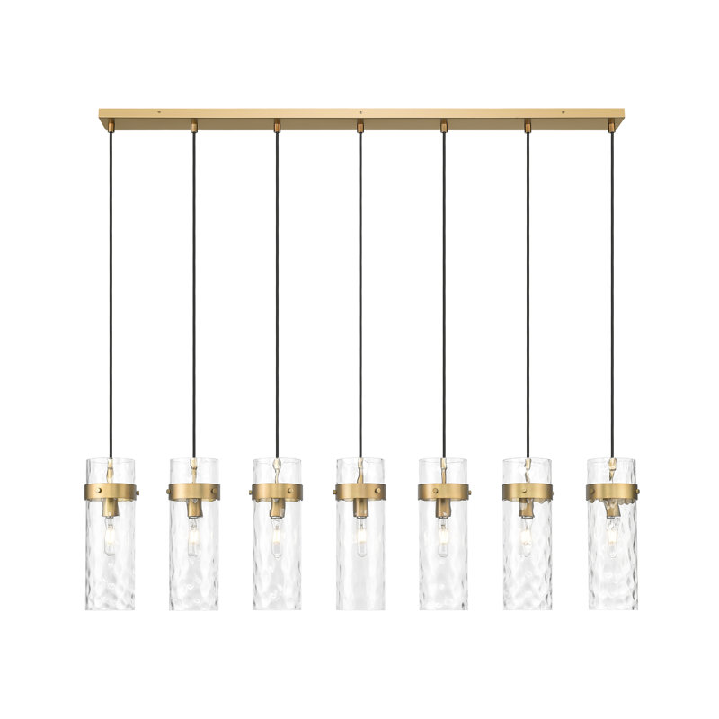 Magruder 5 Light Linear Chandelier, Brass