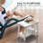  Waterproof HDPE Shower Bench with Handle, Shelf and Adjustable Feet, White, Large-1978911533-1978911534