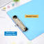 20 Pack Transparent Colourful Plastic Clipboards, Standard A4 Size Clip Board with Ruler for Office School Supplies