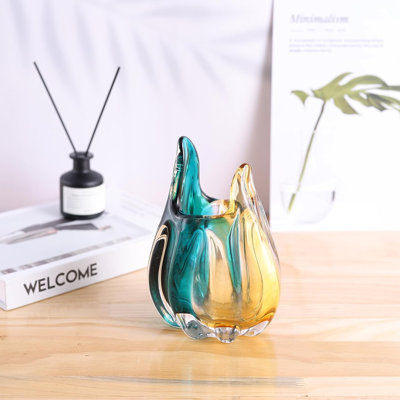 Hand Blown Glass Vase