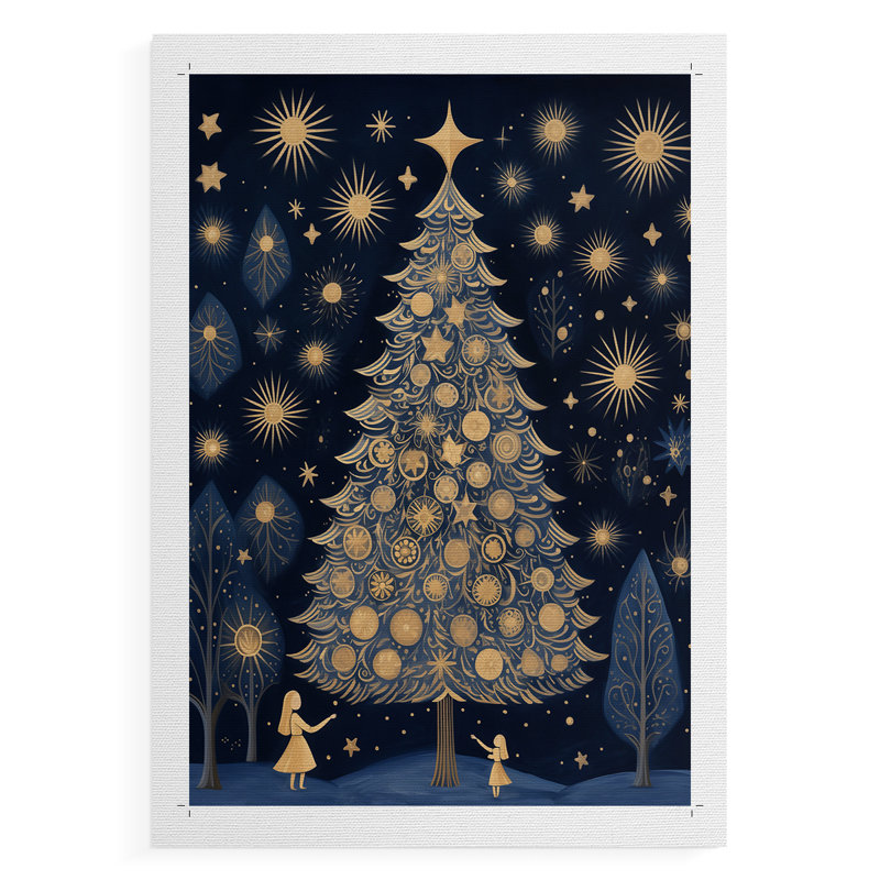 Art des Fêtes de Noël DCXLIV - Impression sur toile seulement - NON-CADRE, H 48 po x l 32 po