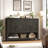 55.1"W Sideboard Buffet With Open Shelf And Drawers-1087881820