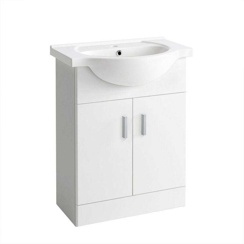 Avash 660mm Single Bathroom Vanity with Integrated Ceramic Basin