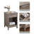 3-Pieces Bedroom Sets ,Farmhouse Bed Frame  With LED Lights And Charging Station,Nightstands Set Of 2 With Drawer