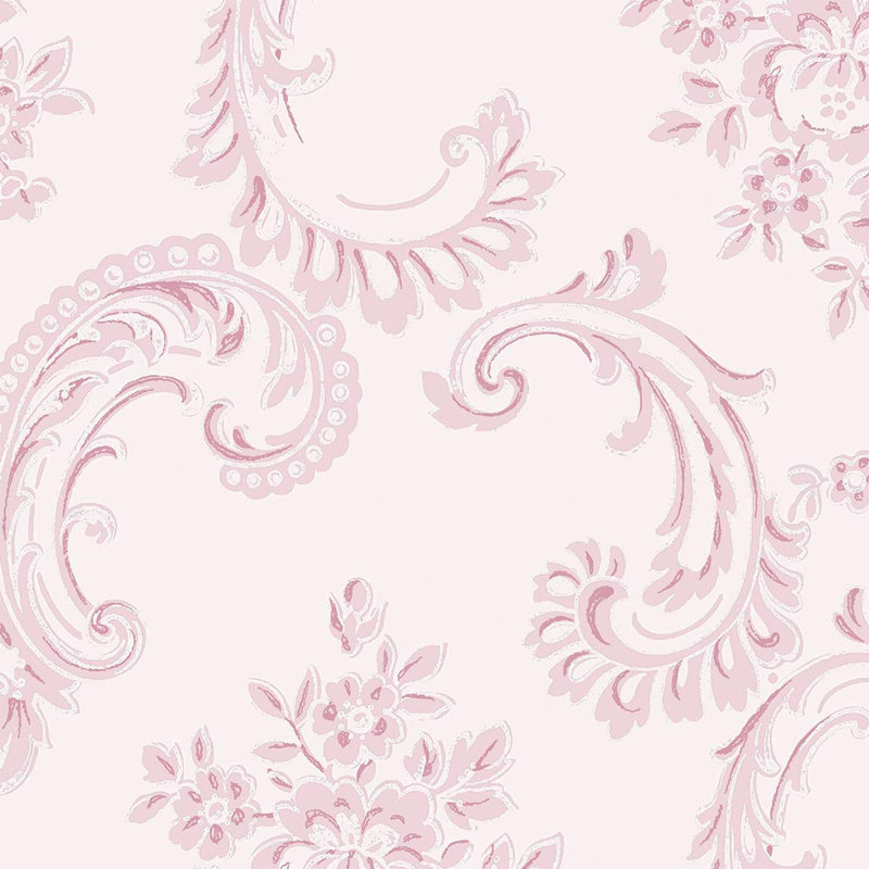  Papier peint rose Arthur Boudoir, Rose