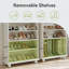 Armoire de rangement pour chaussures 28,35 po à 8 niveaux avec bande lumineuse DEL et support en bois