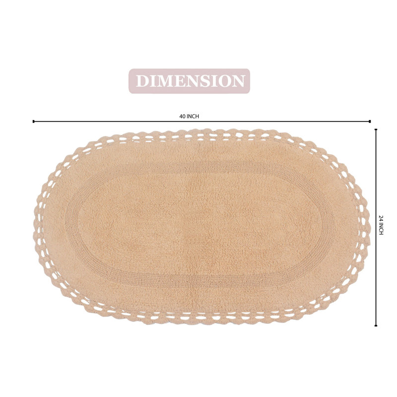 Soft Bath Rug, Linen, 24" W x 40" L