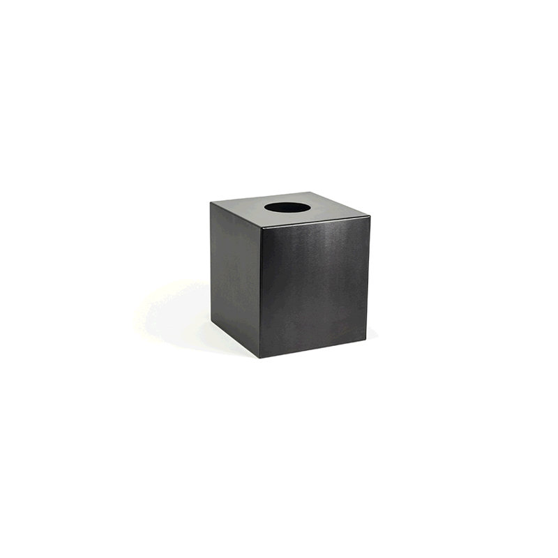 Housse pour boîte de papier inoxydable, Noir mat